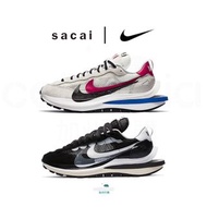 可3～6期分期0利率👟Nike x sacai Vaporwaffle Black-White/Royal-Fuchsia 解構 聯名跑鞋 黑白/黑底白勾 白紅黑/白底紅黑勾 男女通用款式