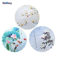 [Hellery] Chinese Oiled Paper Umbrella, Oriental Parasol with Wooden Handle, 82 Cm (32.28 Inches), C