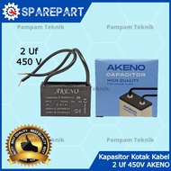 Capacitor CAPACITOR 2Uf Micro 450V AKENO 2 UF CONDENSOR BOX CABLE