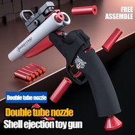 S686  Toy Gun Double Barrel Soft Bullet Shell Ejection Airsoft Manik Model Gun For Kids Boys Shotgun PUBG Mainan Budak Lelaki