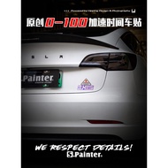 SP Sticker Painting Club Original New Energy Car Zero Hundred Acceleration Time Sticker Performance 