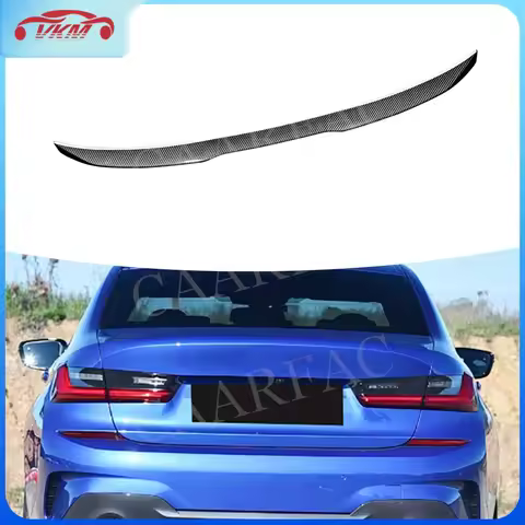 Real Carbon Fiber Rear Spoiler Trunk Wing Spoiler for BMW 3 Series G20 G80 M3 2019+ Rear Spoiler Car