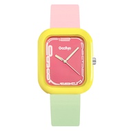 Dopamine Female Student Watch Fashion New Simple Personality Gccliyo Cartoon Contrast Color Silicone