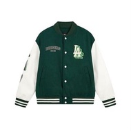 MLB洋基隊NY官方 男女情侶學院風棒球服寬鬆休閒夾克外套
