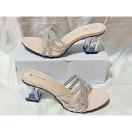 Glass Tofu Heels/Hils Women's Strap Heels/ Hils Heels Tofu/Sandals