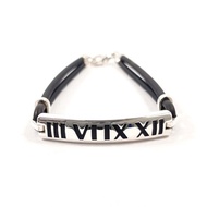 【日本直送 二手美品】蒂芙尼 TIFFANY&Co. 手鍊 Atlas New Numeric 銀 925/橡膠 飾品