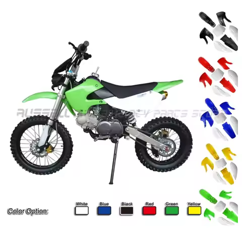 Motorcycle Plastic Fender Complete Fairing Kit Cover for Kawasaki KLX 110 KLX110 DRZ KX 65 Dirt Bike