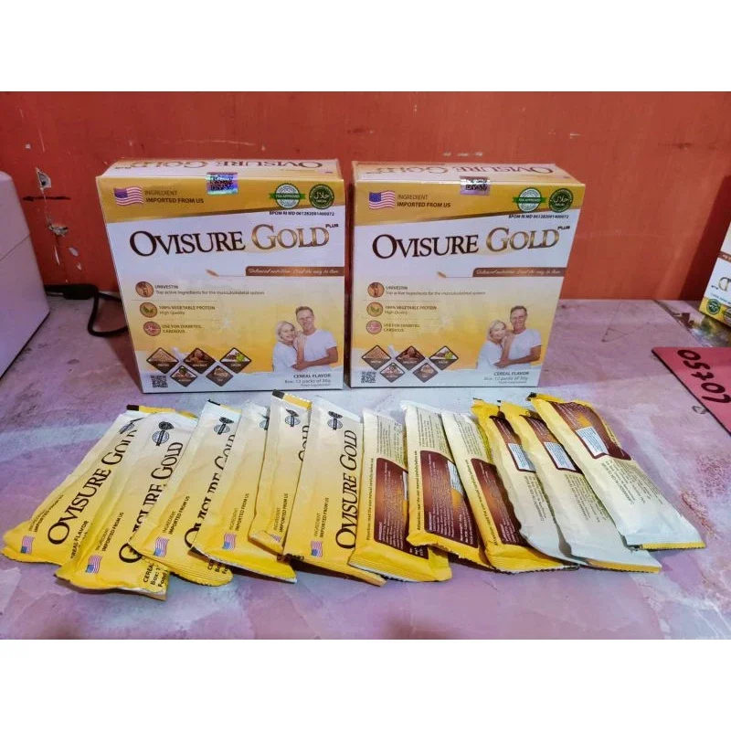 (TERLARIS) Ovisure Gold Milk Susu Vitamin Tulang Sendi Untuk Nyeri Lutut Kram Otot Tulang Belakang