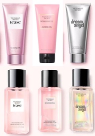 (Travelsize) Victoria's Secret กลิ่น Bombshell , Tease , dream angel แบบ Lotion และ Mist และ Wash ใหม่แท้ 100% อเมริกา