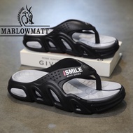 Marlowmatt รองเท้าแตะผู้ชายกันน้ํากันลื่นวัสดุ EVA สบายแฟชั่นรองเท้าแตะ