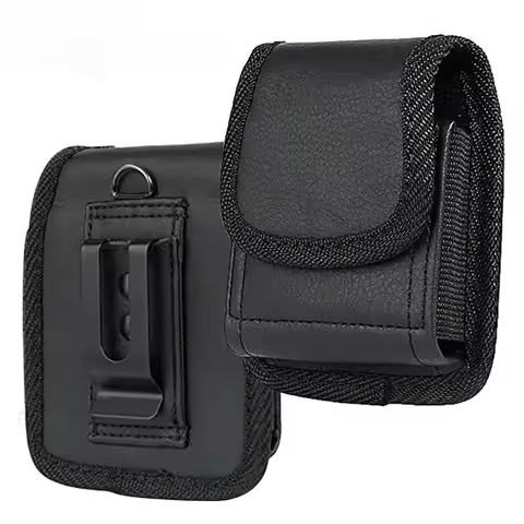Leather Phone Pouch for Motorola Razr 60 Ultra 2025 Razr 50 40 + 2024 5G Belt Clip Holster Oxford Cl
