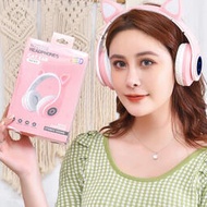 爆款b39貓耳無線藍牙耳機女生款可愛頭戴式電競耳機通用型