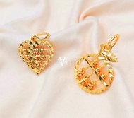 [VJ]Gold Pendant “Abacus” *Beads are movable* 999.9 Bangkok Gold Plated *Persist916 <Loket Sempoa>