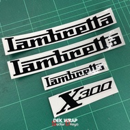 lambretta X300 Logo Signature Sticker