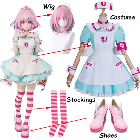 Anime The Idolmaster Cinderella Girls Yumemi Riamu Cosplay Costume Women Girls Dress Maid Dress Hall