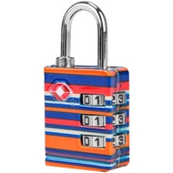 美國 TRAVELON | TSA三碼防盜密碼鎖(條紋) | 海關鎖 安全鎖