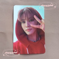 MERAH Pc Photocard Official Jaemin SMini ISTJ NCT Dream Jaemin Hoodie Red