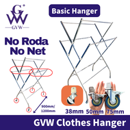 GVW【9113/9114】Foldable Stainless Steel Clothes Hanger Clothes Drying Rack Rak Penyidai Baju Ampaian 