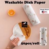 Kitchen Towel Washable Tisu Roll Tisu Dapur Lazy Rags 懒人抹布 Kitchen Towel Cloth Cleaning Kitchen Tissue Magic Nano Sponge
