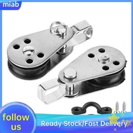 Maib Lifting Pulley  Rustproof Anchor Trolley Kit Stainless Steel Well Equipped for Marine Boat Kayak Canoe