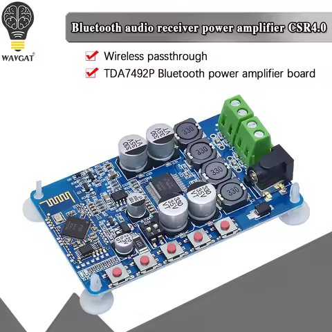 official TDA7492 Bluetooth Power Amplifier Board CSR8635 Chip Bluetooth CSR4.0 Audio Receiving Digit
