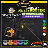 KFT SEAHAWK MICRA II Combo Set Rod Reel Udang Set Pancing Udang Prawn Reel Ultra light Rod MICRA II SMC Spinning Rod