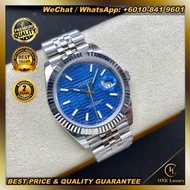 🔥SWISS TOP QUALITY🔥  DATEJUST 41MM BLUE MOTIF DIAL ON JUBILEE BRACELET 126334 MEN WATCH LUXURY