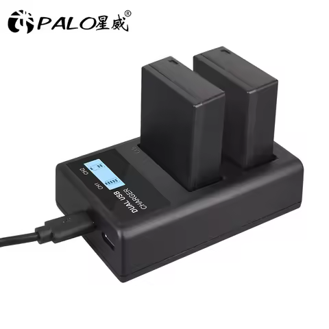 PALO NP-W126 LCD USB Charger for Fuji film FinePix HS30EXR XH1 XT1 X-E2 XM1 X-Pro2 XT20 XT3 XA5 xa3 