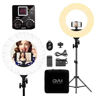 GVM LED Ring Light Kit, 14 inch Bi-Color Ring Light with Tripod and Bluetooth, Dimmable Led Video Li