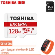TOSHIBA Micro SD Card 128 GB Asli SDXC V30 A1 U3 128 GB SDHC U3 M303 Kartu Memori Kartu Flash Dengan