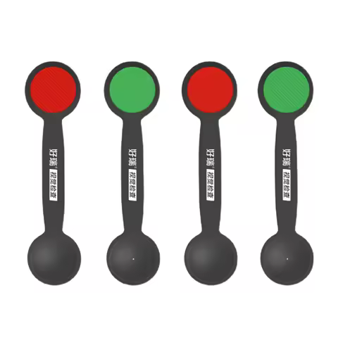 1 Pcs - Handheld Black Occluder with Red/Green Maddox Rod Cover-Uncover Test & Phoria Assessment Too