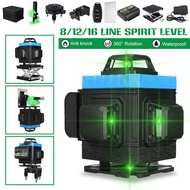IP54 4D 16 Lines Laser Level Level Self-Leveling 360 Horizontal And Vertical Cross Super Powerful Green Laser Level
