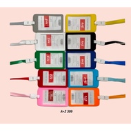 ID NAME STRAP HARD CASE PLASTICTAG HARD NAME LANYARD STRAP SEMINAR SET 1 CM PLASTIC ID CARD HOLDER