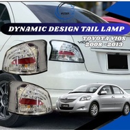 Toyota Vios 2008 - 2013 (Vios Dugong) NCP93 Sonar Design Led Tail Lamp Albino With Red