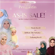 Bawal sale AS-IS(minorDfect)Material cotton tudung nikah by @crowncantik ready stock