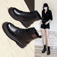 KY-DBritish Style Dr. Martens Boots Women's Ankle Boots2022New All-Matching Slimming Spring and Autumn Boots Women's Fri