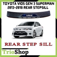 Toyota Vios Gen 3 Superman 2013-2018 Rear Stepsill Rear Bumper Guard Step Sill