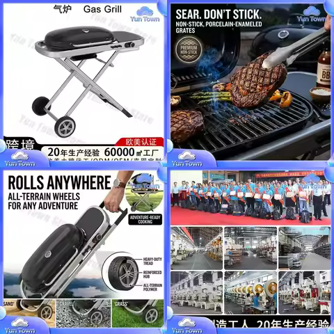 Portable Folding Gas Grill for Outdoor Home Camping Use for Amazon Weber