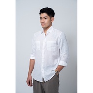 Ziozia Linen Shirt - Korean Fashion