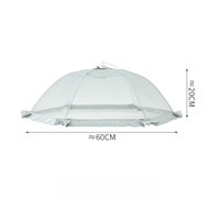 Collapsible 60cm Circular Food Cover for Preventing Insects and Flies Dustproof Dining Room Kitchen 