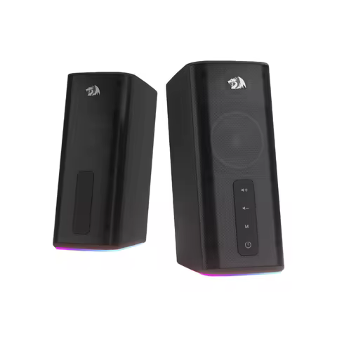 Redragon GS814 Stereo Desktop Speaker, 20W Output, 4 Real Units, BT 5.0/3.5mm AUX, Enhanced Bass, To