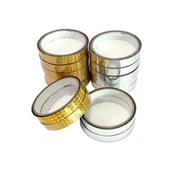 15mmx20meter Metallic Gold Tape Silver Tape Laser Foil Tape Biscuit Tape Cookies Tape Balang Kuih Ta
