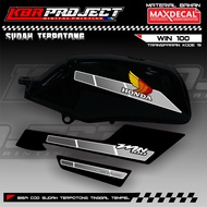 WIN 100 PREMIUM TRANSPARENT STICKERS YAMAHA RACING 19 TRANSPARENT MOTORCYCLE STICKERS