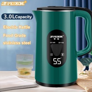 2023 New Temperature Display Electric Kettle 55 Degree Constant Temperature Electric Kettle 3L Stainless Steel Kettle