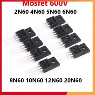 Mosfet 2N60 4N60 5N60 6N60 8N60 10N60 12N60 20N60 600V good quality plastic back 2A, 4A, 5A, 6A, 8A,