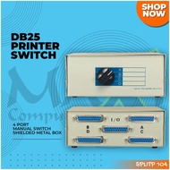 DB25 4 Port Manual Switch Box Data Transfer Switch