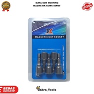 MATA [PRICE PER 1 SET OF 5 PCS] ROOFING SOCKET BIT 8 VERSUS 42 MM MAGNETIC PREMIUM DRILL BOLT WRENCH