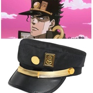 No Brand Bimaoxer Anime JoJos Bizarre Adventure Jotaro Kujo Joseph Army Military JOJO Cap Hat+Badge 