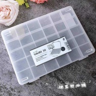 DAISO Japan DAISO Separate Type Desktop Transparent Storage Box Stationery Accessories Sorting Class