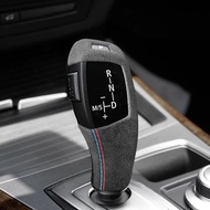 Gear Shift Knob Wrap For BMW 5 Series E60 X5 E70 X6 E71 Made of Alcantara Center Console Cover Trim 